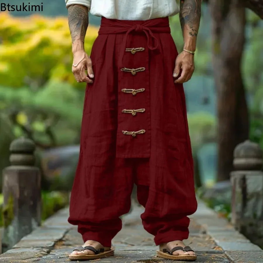 Männer Hose Haremshosen Pumphosen Pluderhosen Hosenrock Herrenrock Kilt Jogger
