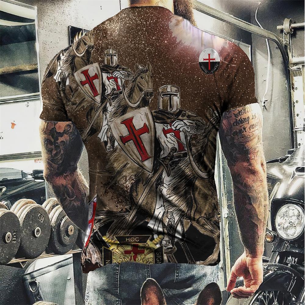 Fashion Herren Horror Skull 3D T-Shirt Rundhals Unisex Sommer Streetwear
