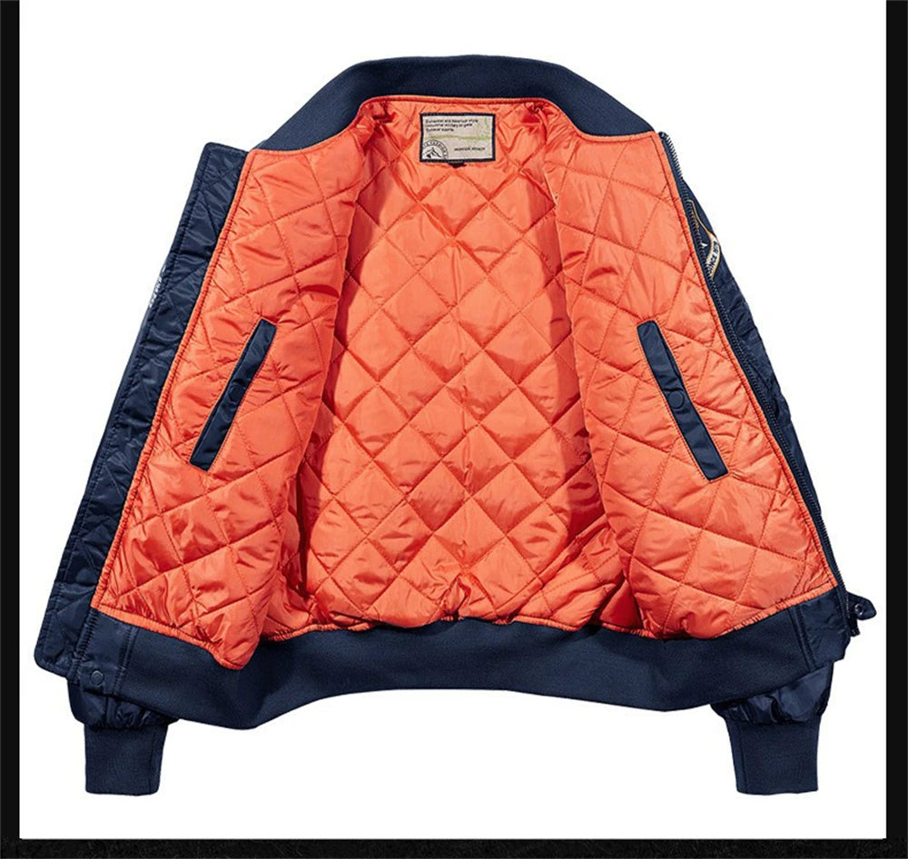 MA-1 Bomber Jacke Fliegerjacke Baseball Pilotenjacke Baseballjacke Air Force