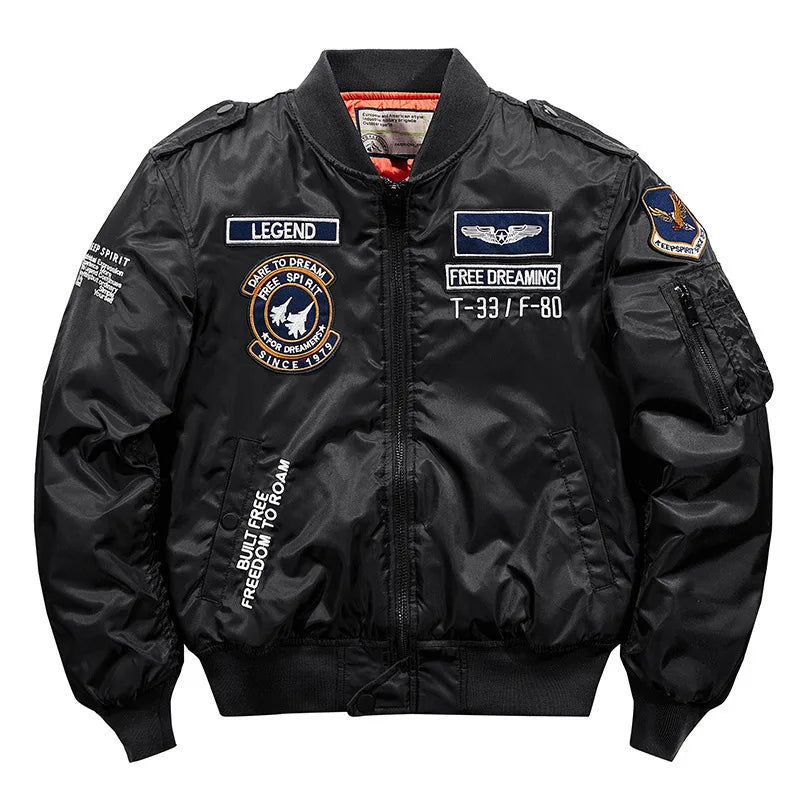 MA-1 Bomber Jacke Fliegerjacke Baseball Pilotenjacke Baseballjacke Air Force