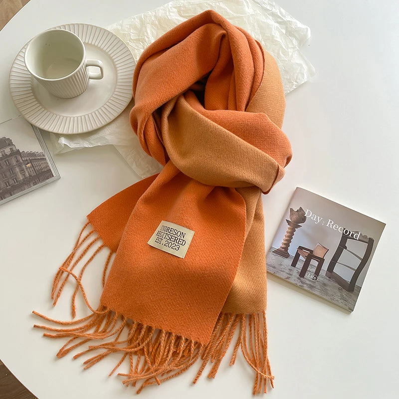 Damen Winterschal Stola Schlauchschal Halstuch Fashion Strickschal Loop Schal