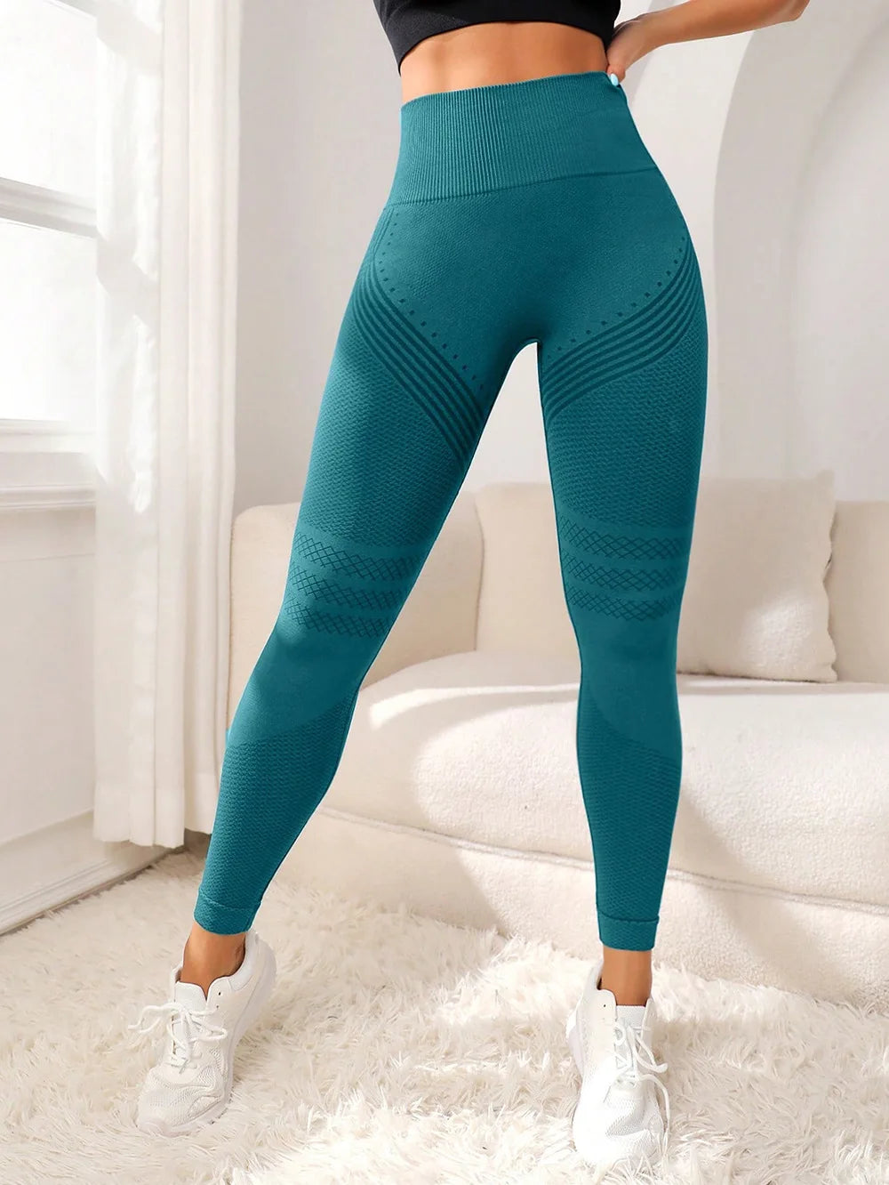 Yoga Leggings Push Up Damen Sport Hose Fitness Gym Stretch Leggins Jogginghose