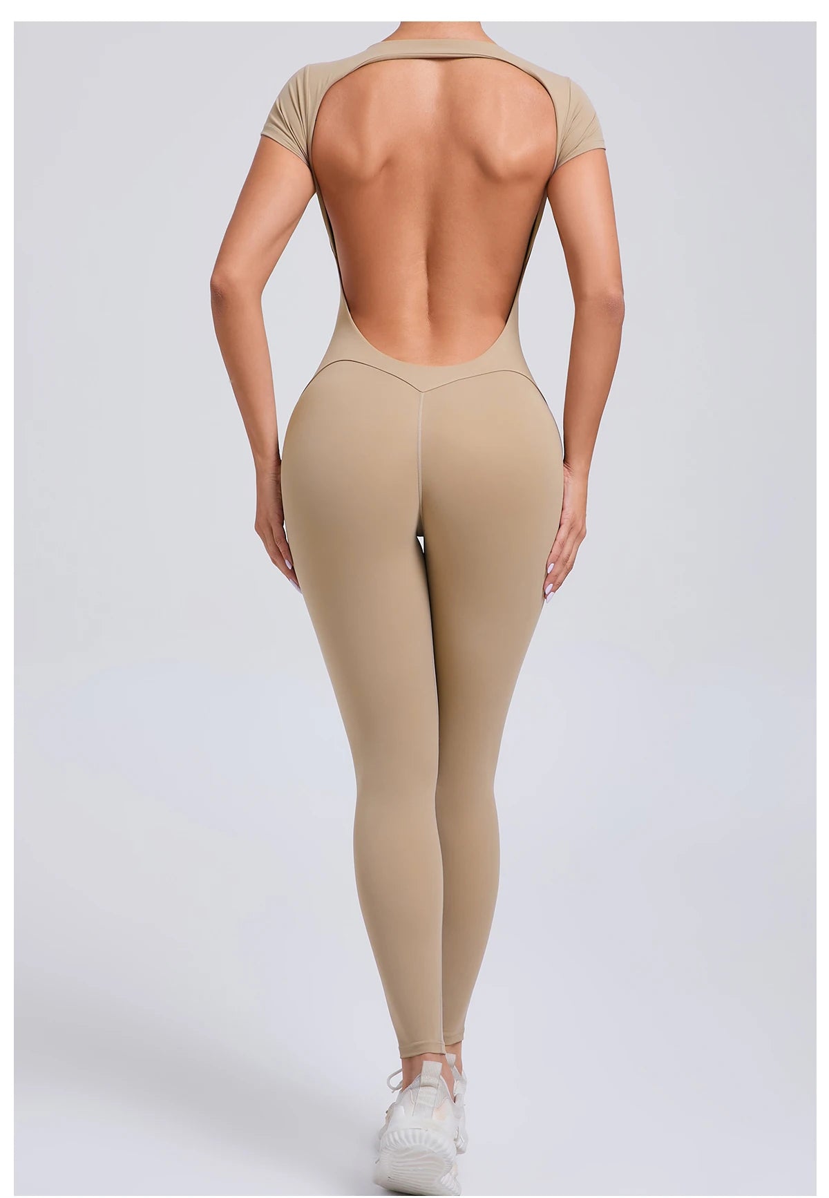 Tuta intera Sportiva Donna Rompers Pantaloni Yoga Palestra Sexy Jumpsuit Tutina