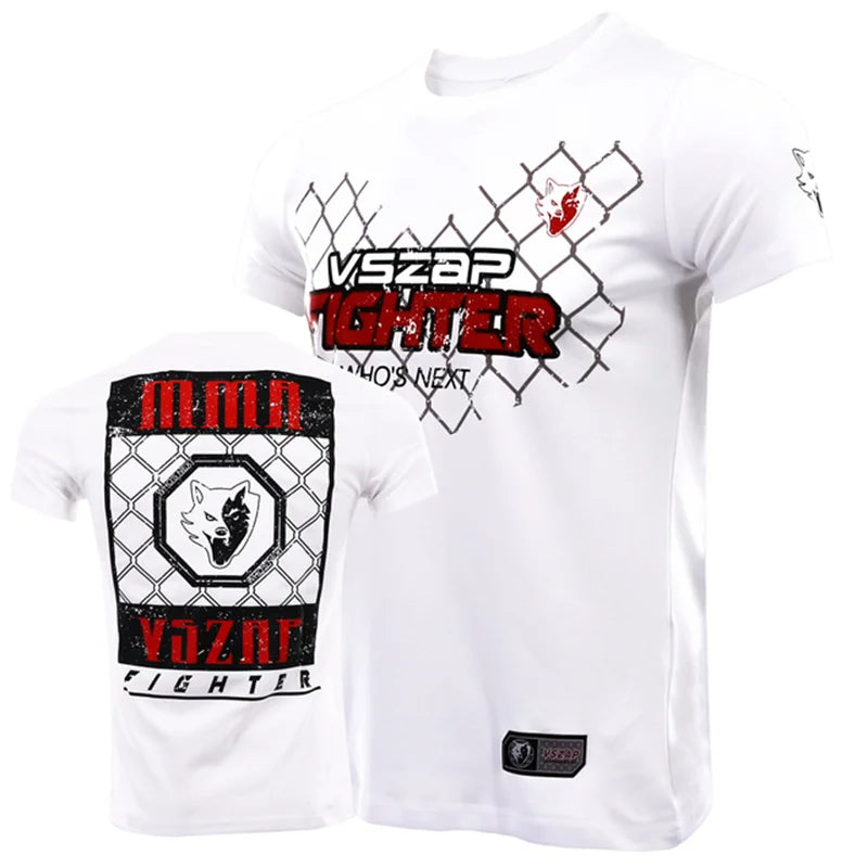 Herren Fashion Muay Thai Boxing T-Shirt Rundhals Unisex Sommer Streetwear