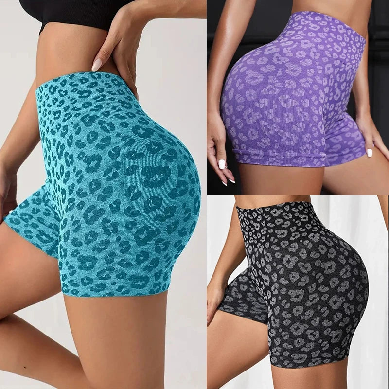 Damen Yoga Shorts hohe Taille Push-Up Damen Sport Hot Pants Fitness Gym Hotpants