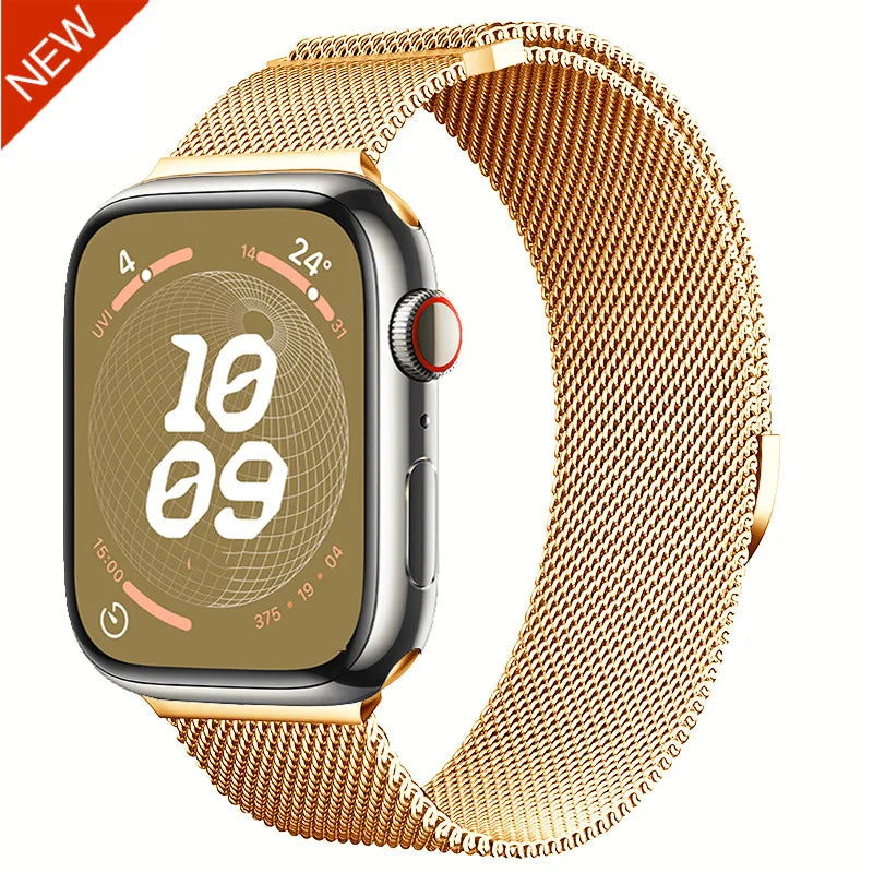 Milanese Armband für Apple Watch Series 9 8 7 6 5 4 3 SE Ultra Sport Band iWatch
