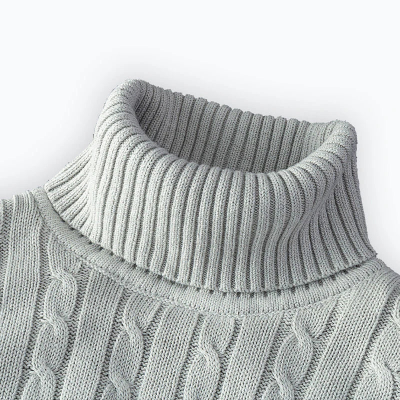 Herren Rollkragen Pullover Sweatshirt Pulli Zipper Sweater Shirt Langarmshirt