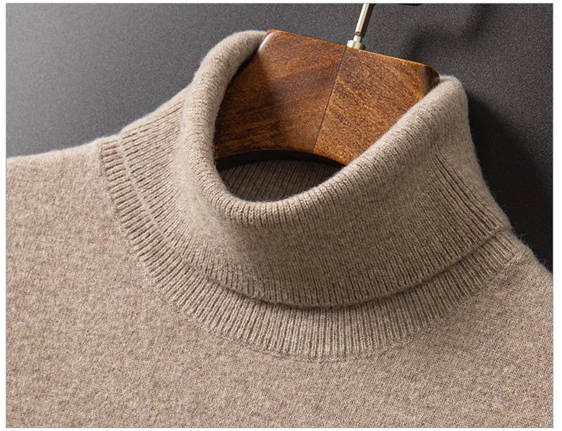 Herren Rollkragen Pullover Sweatshirt Leichter Pulli Sweater Shirt Langarmshirt