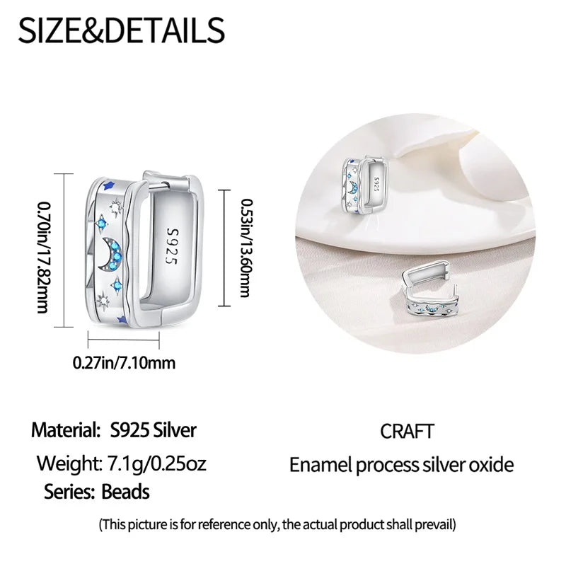 Creole Argento 925 Sterling Zirconi | Orecchini Eleganti Ipoallergenici Regalo