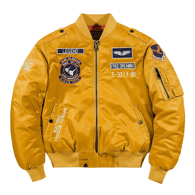 MA-1 Bomber Jacke Fliegerjacke Baseball Pilotenjacke Baseballjacke Air Force