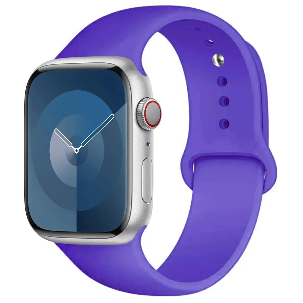 Silikon Armband für Apple Watch Series 9 8 7 6 5 4 3 SE Ultra Sport Band iWatch