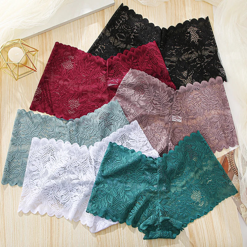 3Stk Frauen Spitze Tanga String Höschen Sexy Schlüpfer Slip Dessous Unterwäsche