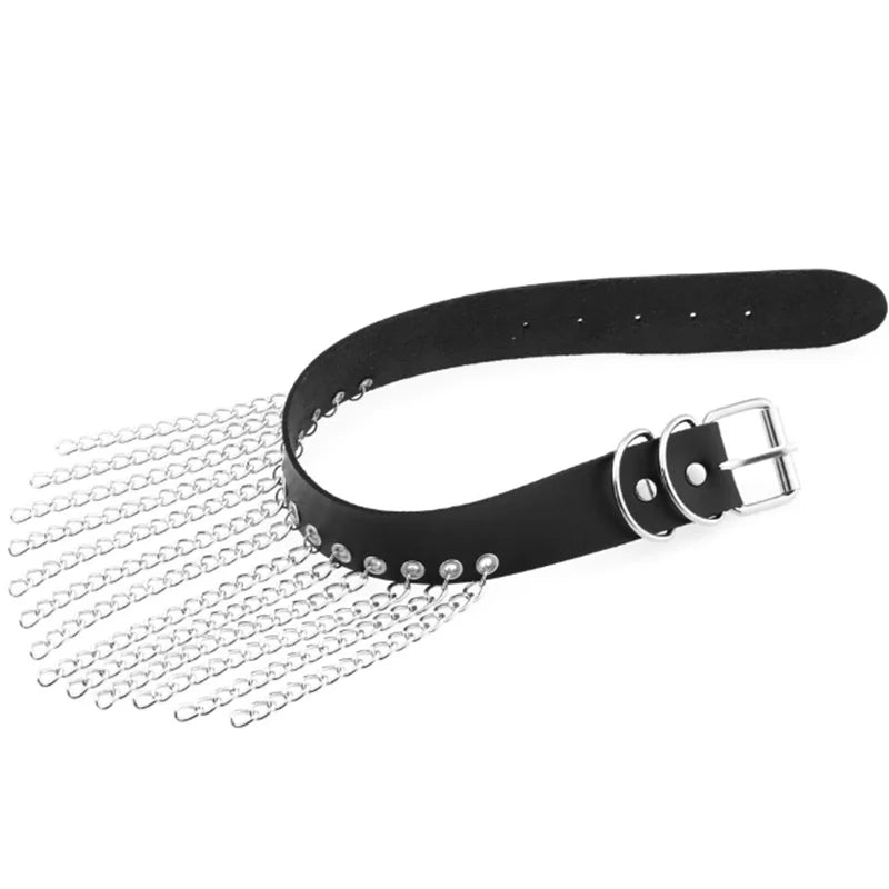 Sexy Halsband Harness Kette BH Gürtel  Punk Goth Frauen Bdsm Bondage Chocker