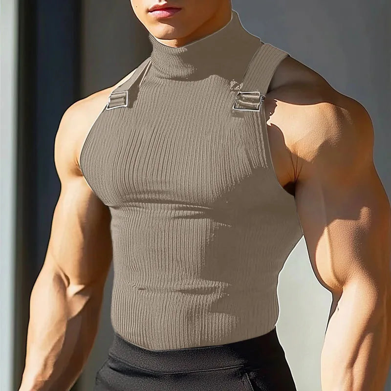Herren Oberteil Ärmellos Tank Top Sexy Shirt Clubwear Muskel T-Shirt Unterhemd