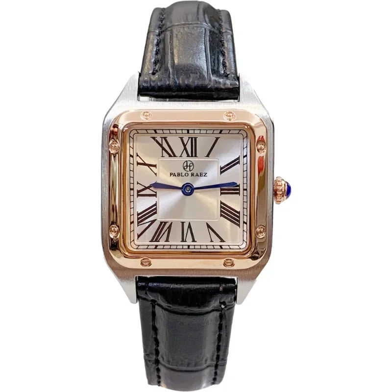 Damen Armbanduhr Armband Uhren Luxus Quarz Uhr Silber Gold Business Quarzuhr