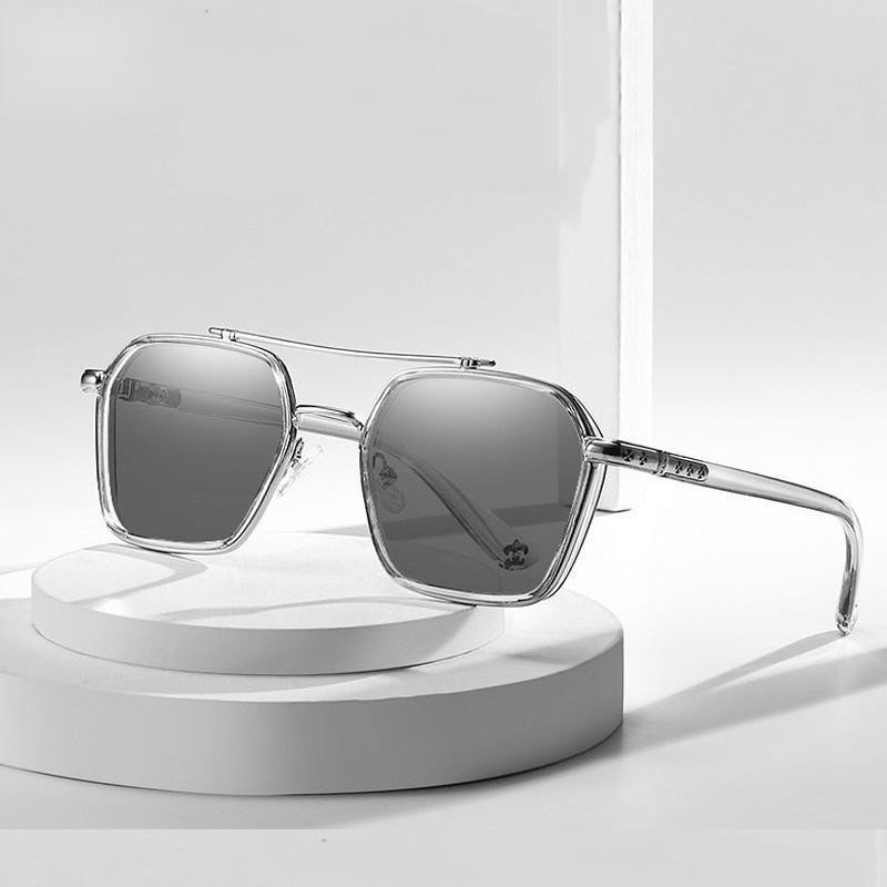 Designer Luxus Sonnenbrille Damen Herren Quadratische Übergröße Gläser Vintage