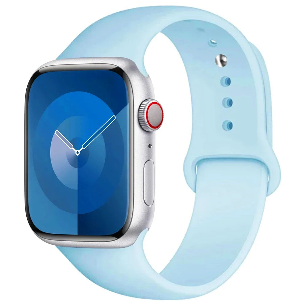 Silikon Armband für Apple Watch Series 9 8 7 6 5 4 3 SE Ultra Sport Band iWatch