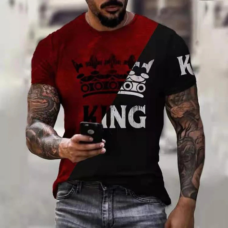 Fashion Herren Hip Hop Smiling Face T-Shirt Rundhals Unisex Sommer StreetwearTop