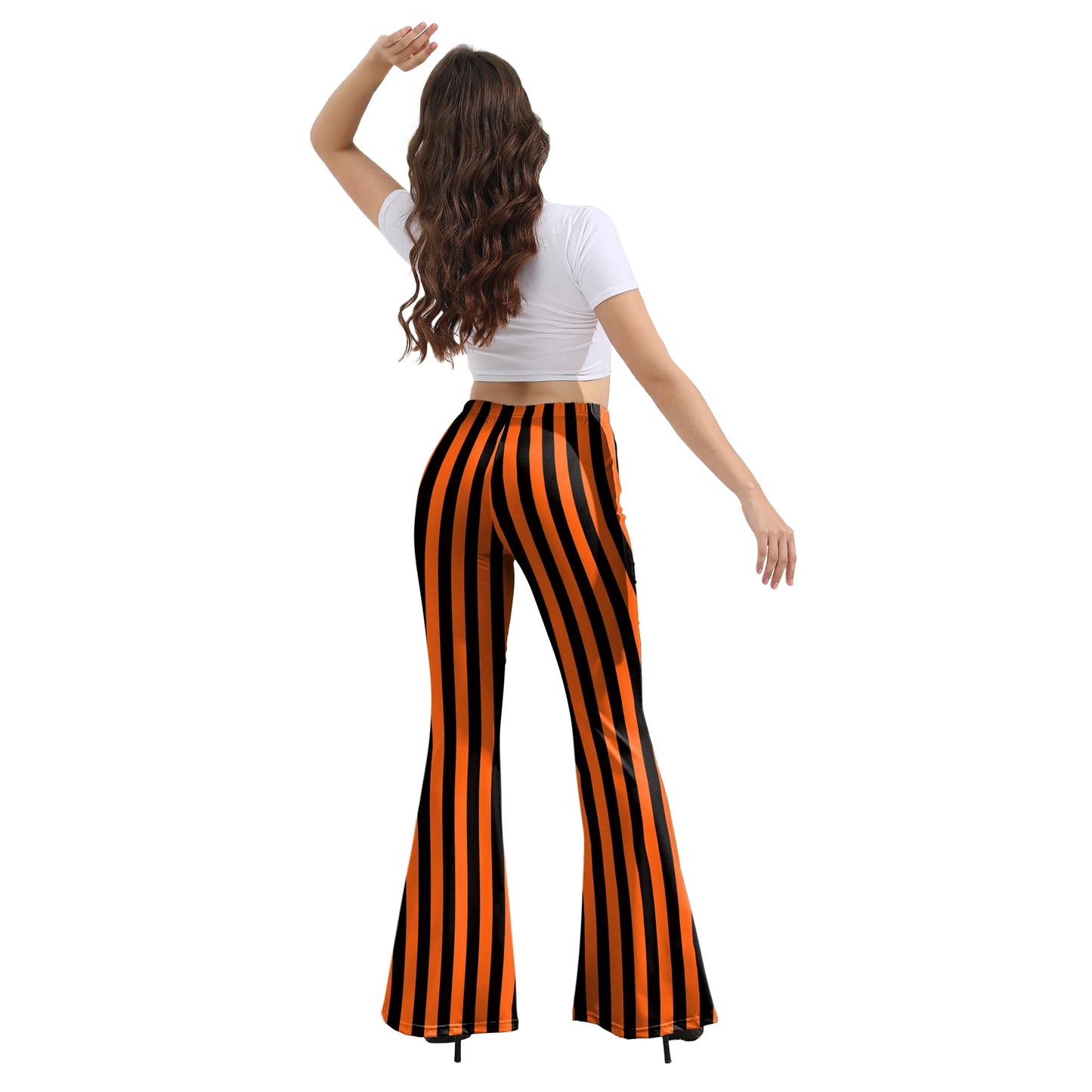 Pantaloni Yoga donna a gamba larga Leggins Svasati Sportivi Fitness Tuta Retro