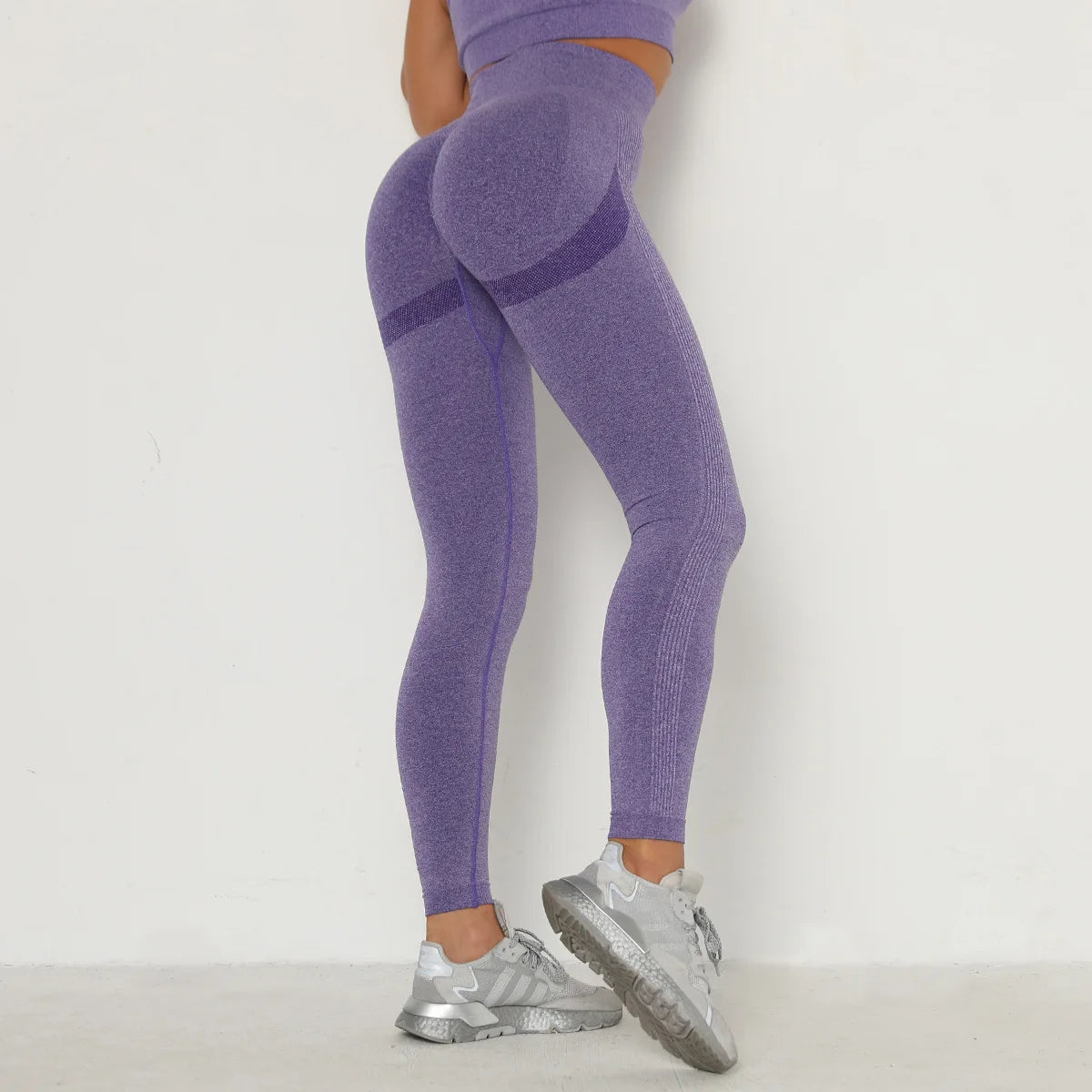 Damen Leggings Push Up Stretch Leggins Yoga Fitness Hose Sport BH Set Top Gym
