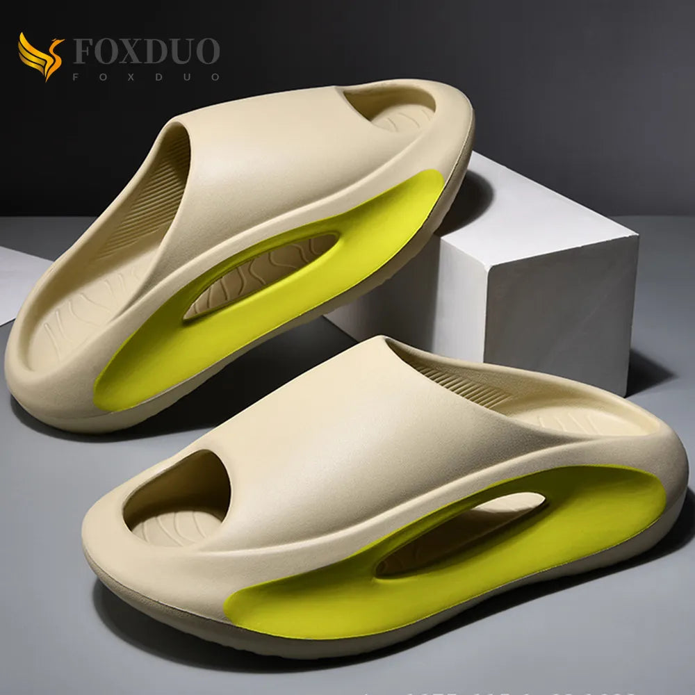 Badelatschen Hausschuhe Flip Flops Frauen Herren Sandalen Weiche EVA Sohle