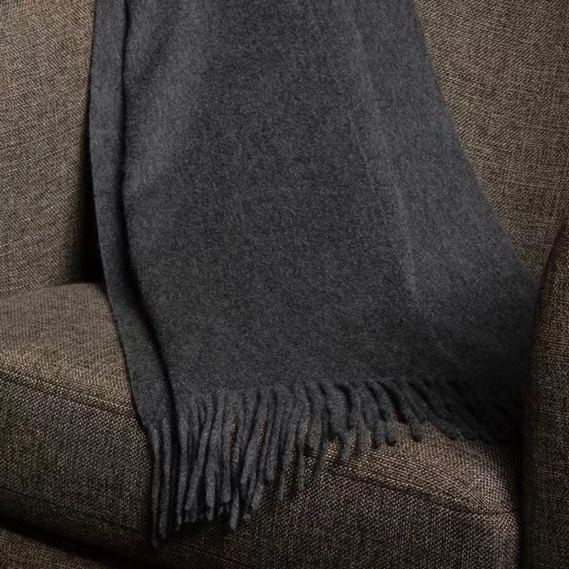 Herren Schal Winterschal Stola Schlauchschal Halstuch Wollschal Strickschal Loop