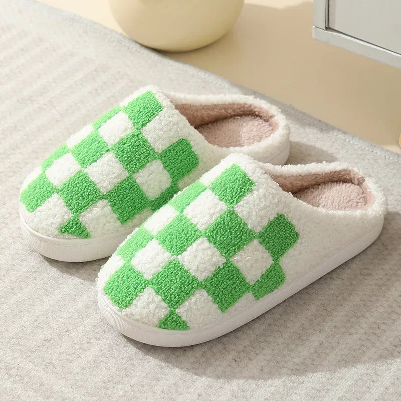 Damen Hausschuhe Pantoffeln Winterschuhe Plüsch Samt Slippers Wärme Gefütterte