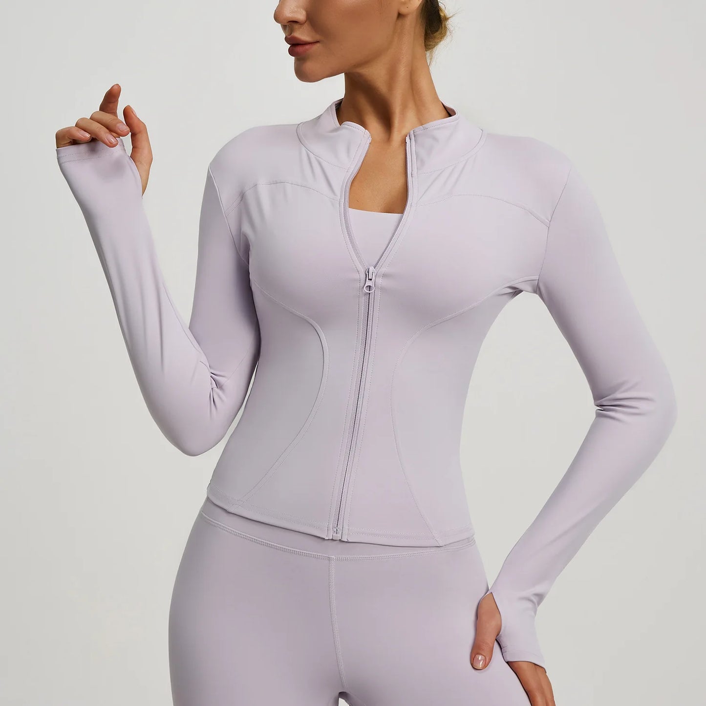 Felpa Donna Giacca Sportiva Con Zip Tuta Maniche Lunghe Cappuccio Maglia Shirt