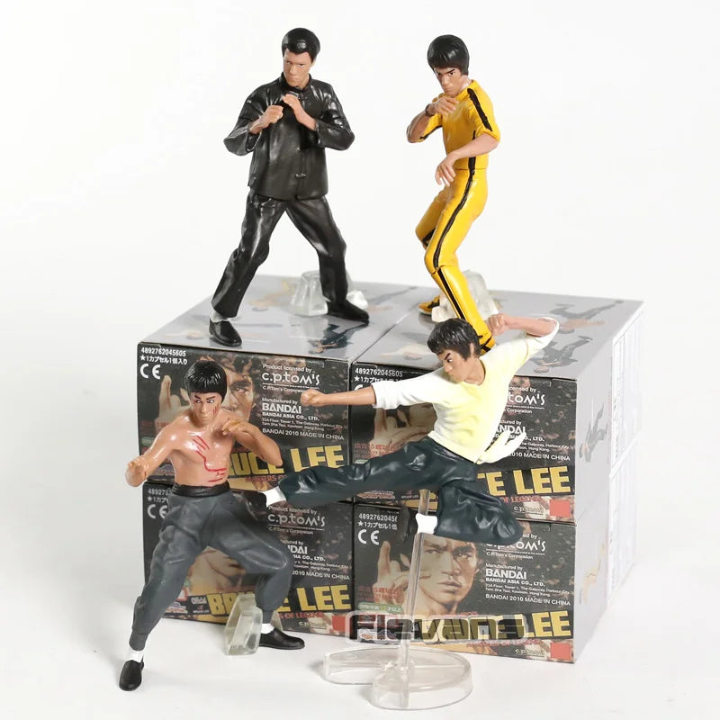 4Stk/set Bruce Lee Action Figur Enter The Dragon Model Spielzeug Figuren10cm