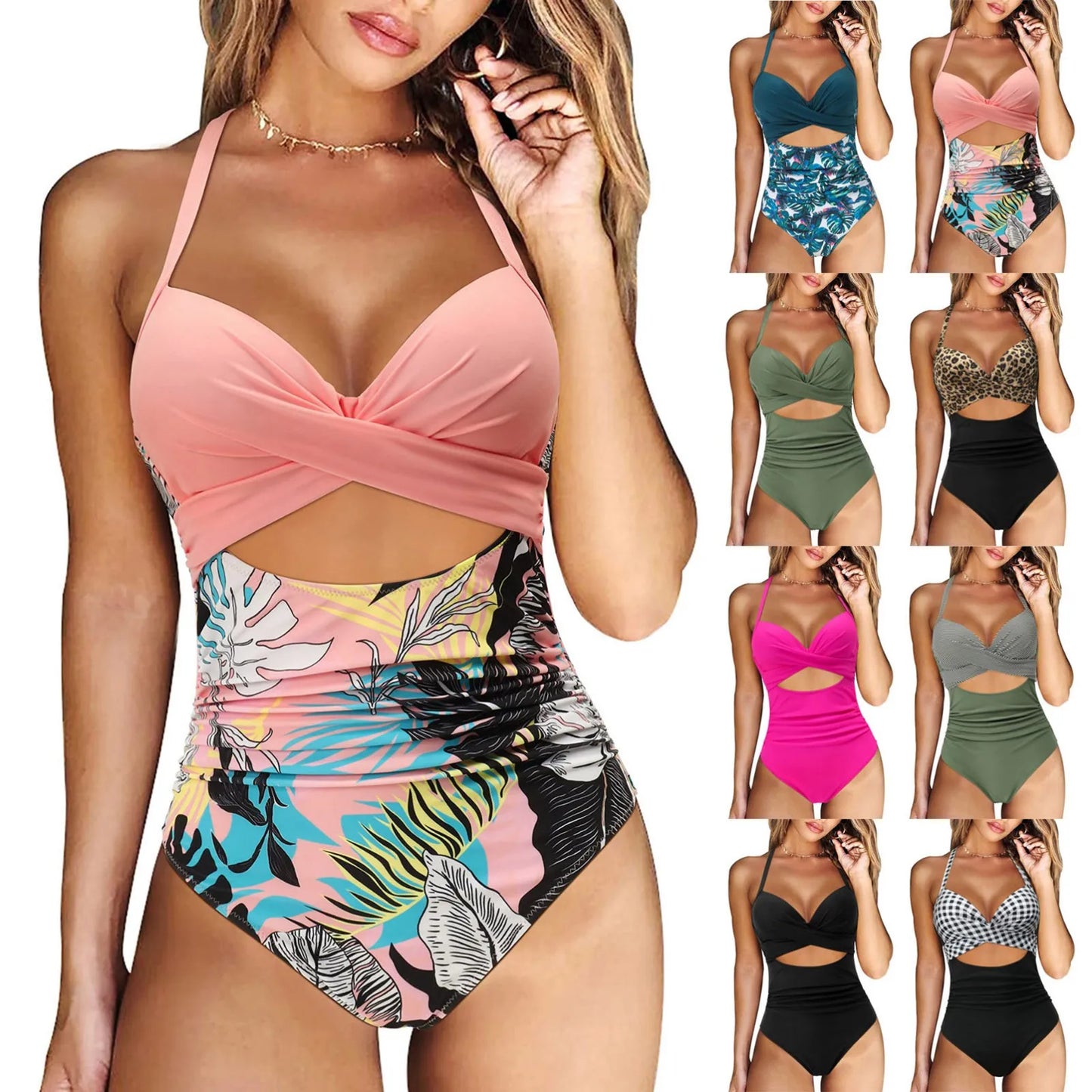 Frauen Bademode Böhmisch Bikini Set Sexy Push Up Badeanzug Damen Tanga