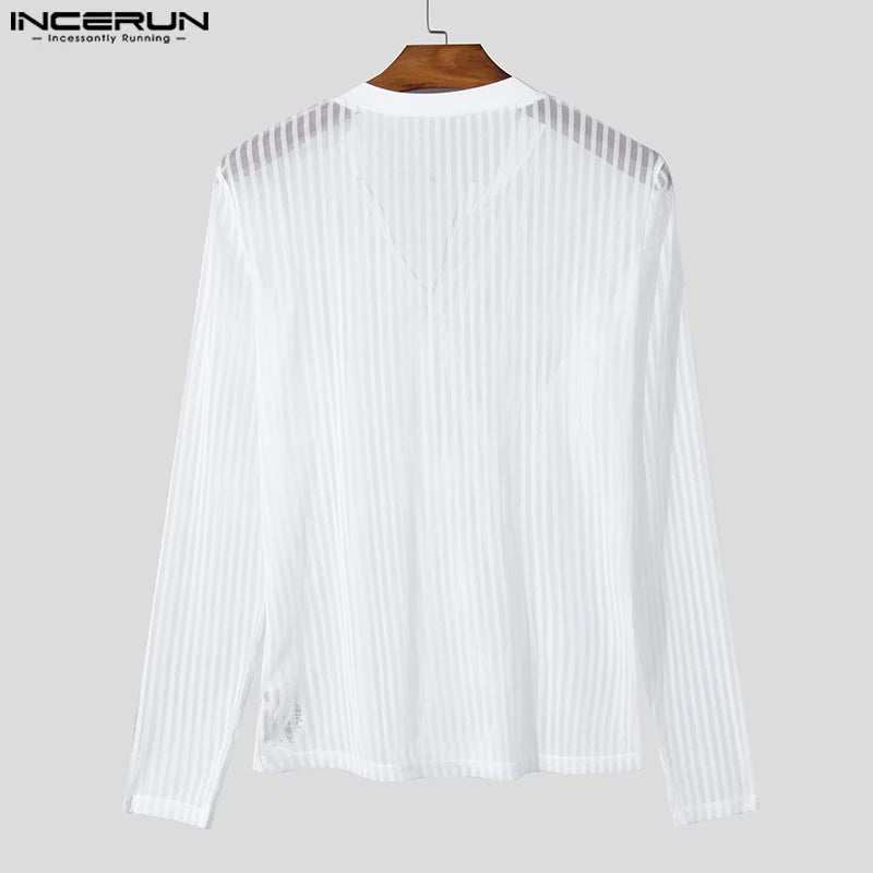Fetisch Fashion Männer Oberteil Sexy Shirt Herren Body Hemd Transparent Clubwear