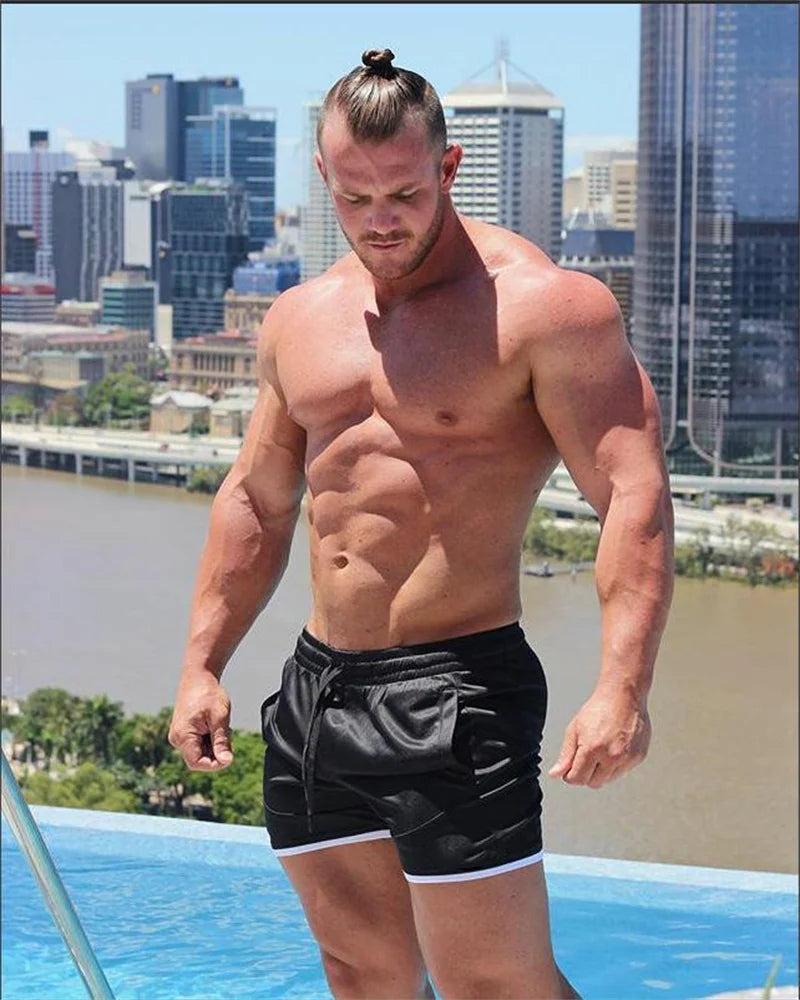 Fitness Shorts Kurze Sporthose Kurzhose Jogging Herren Trainingshose Sportshorts