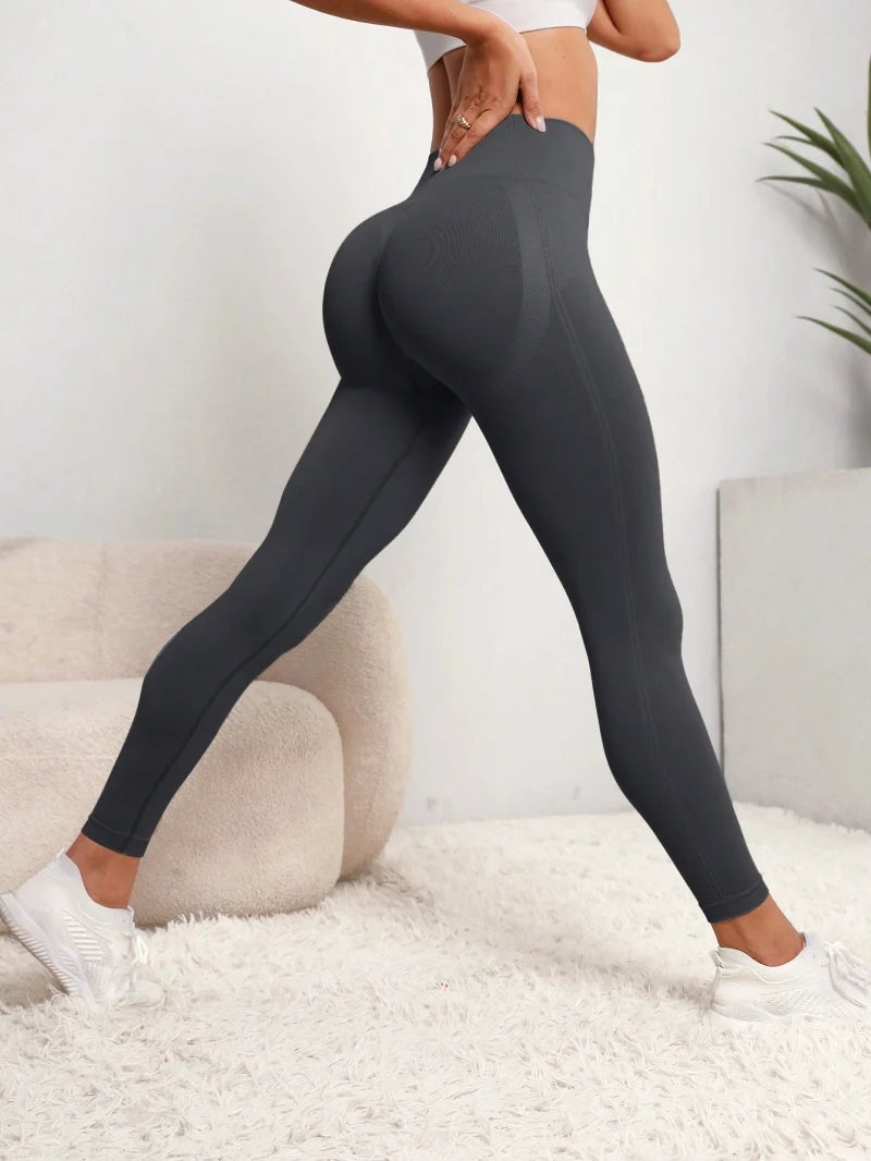 Leggins Donna Push up Vita Alta Pantaloni Sportivi Fitness Yoga Palestra Tuta