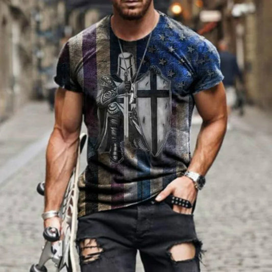 Männer T-Shirt Jesus Herrenmode Shirts Hemd Streetwear Spandex Tank Top