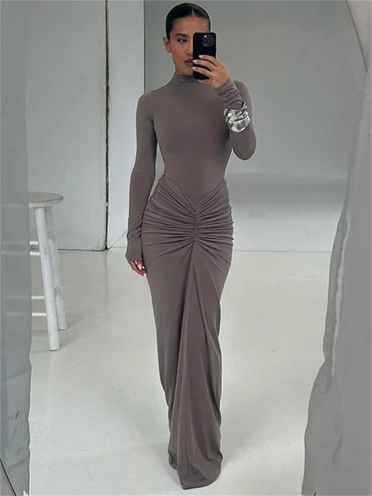 Frauen Kleid rückenfreies Partykleid Langes Trägerkleid Abendkleid Cocktailkleid