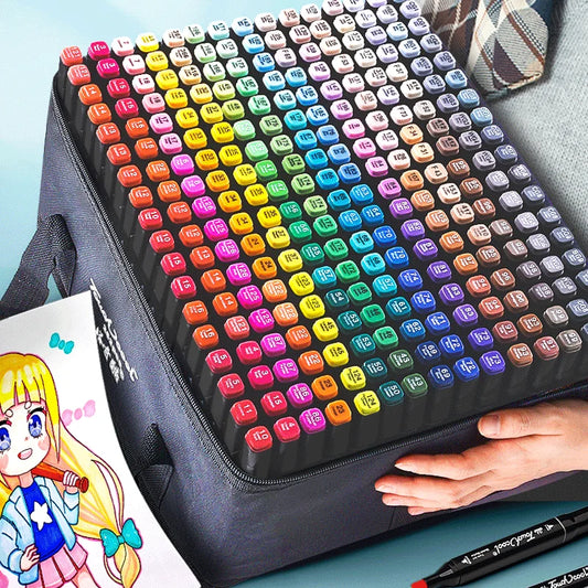 24-80 Farben Kunst Stifte Acrylstifte Permanent Marker Filzstifte Buntstifte