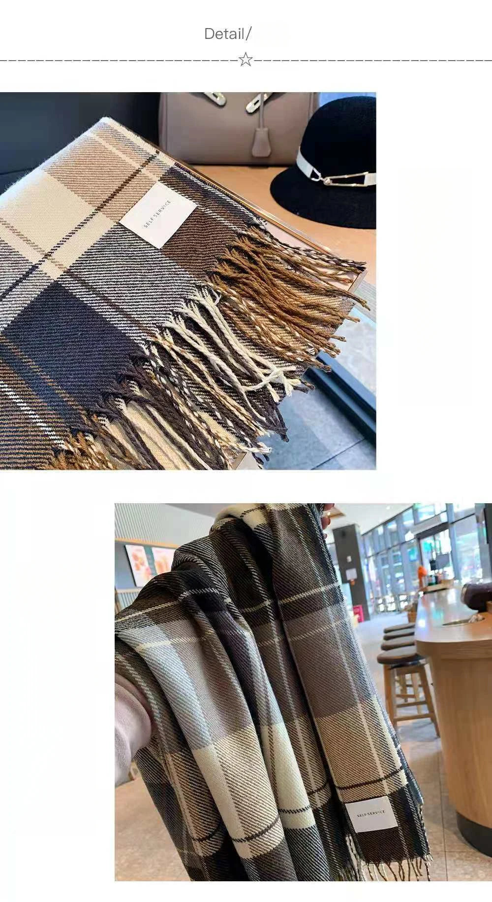 Damen Schal Winterschal Stola Schlauchschal Halstuch Wollschal Strickschal Loop