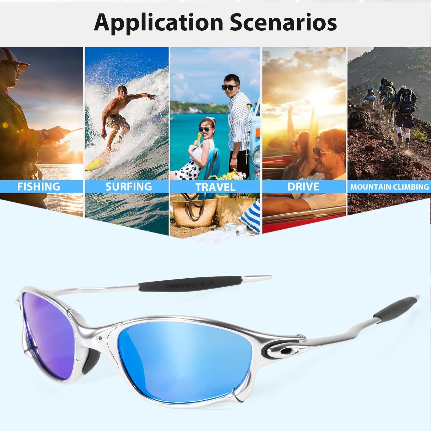 Sonnenbrille Damen Herren Radfahrer Autofahrer Brille Pilotenbrille UV400