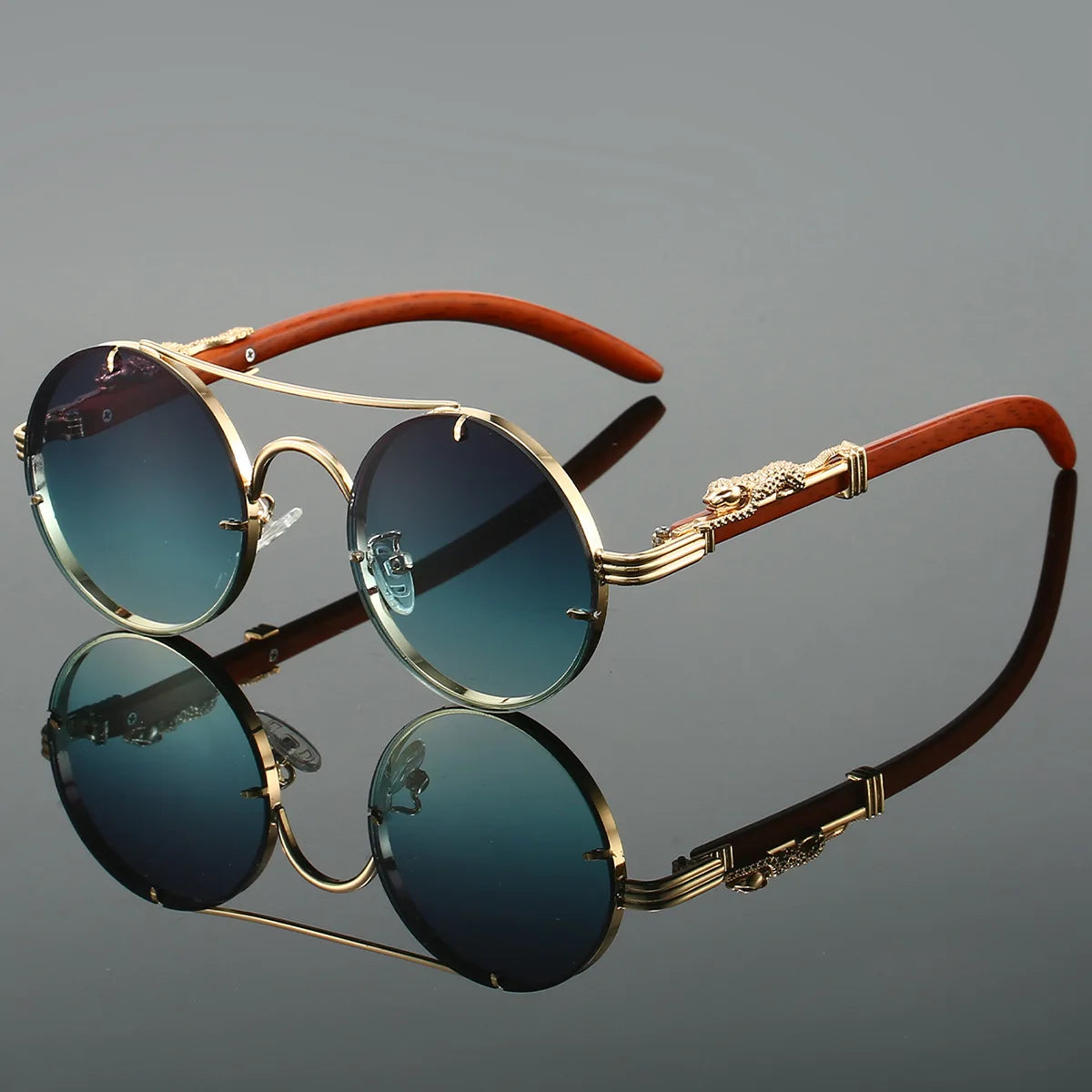 Damen Sonnenbrille Luxus Modische Herren Brille Vintage Pilotenbrille UV400