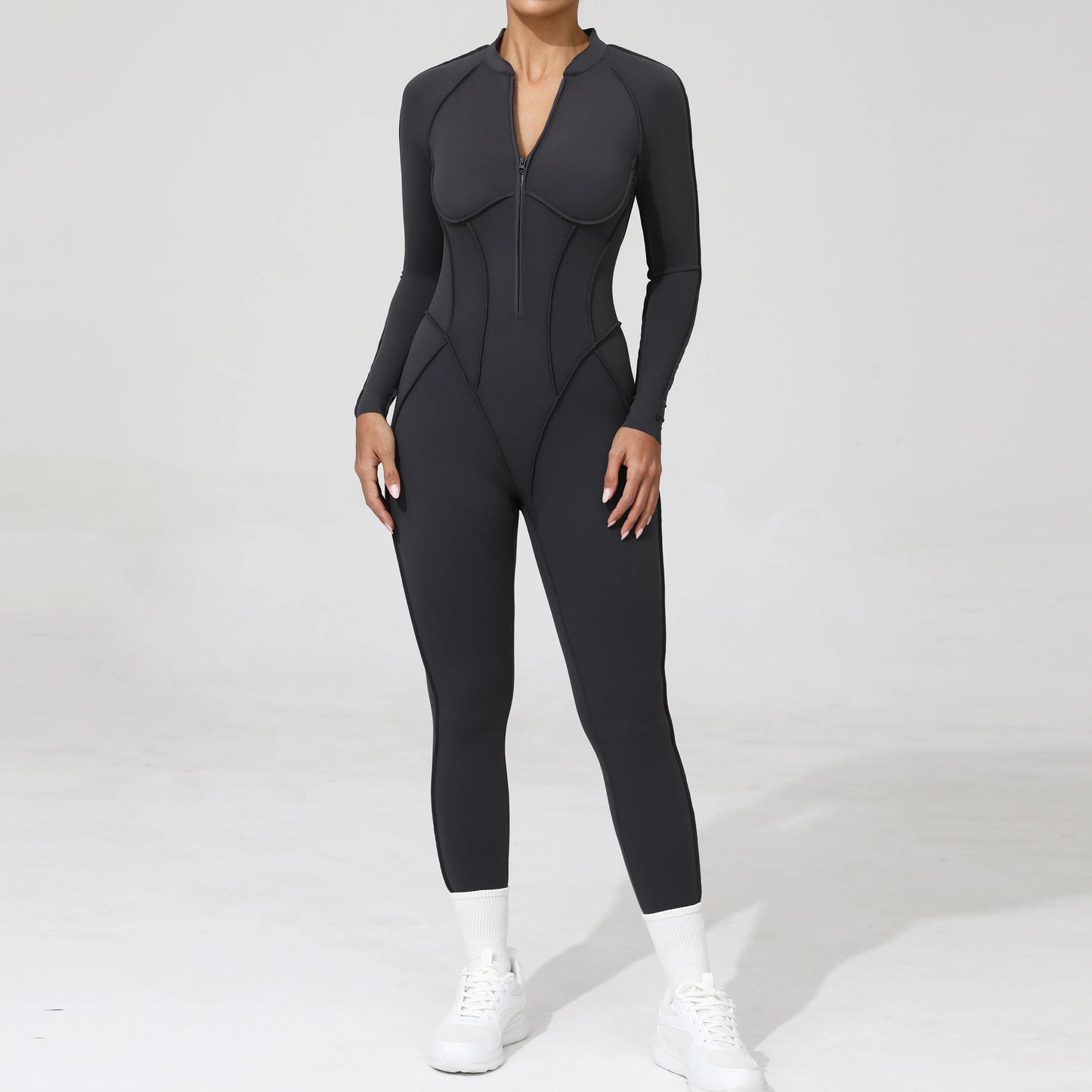Yoga Fitness Overalls Jumpsuit Gym Stretch Leggings Jogging Anzug Top Push Up