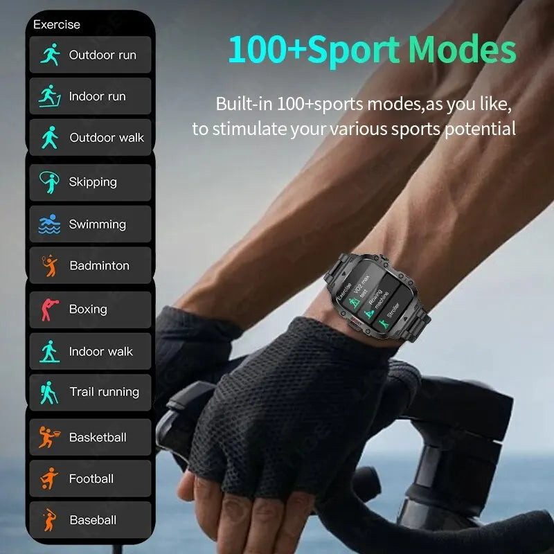Herren Armbanduhr Digital Uhr Smartwatch Quarzuhr Bluetooth Chronograph