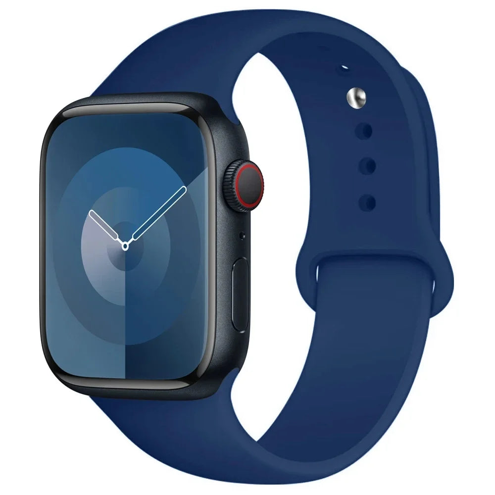 Silikon Armband für Apple Watch Series 9 8 7 6 5 4 3 SE Ultra Sport Band iWatch
