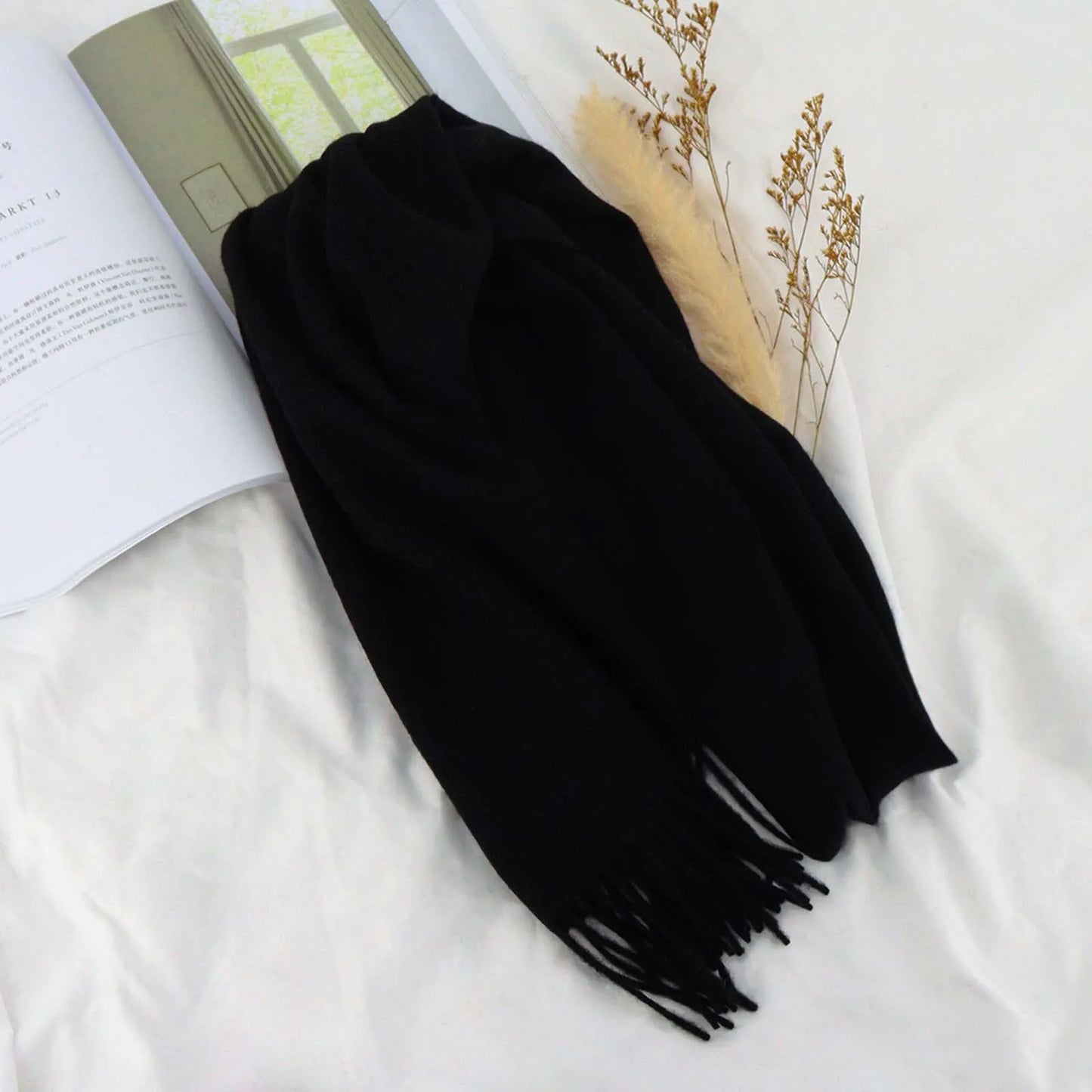 Herren Schal Winterschal Stola Schlauchschal Halstuch Wollschal Strickschal Loop