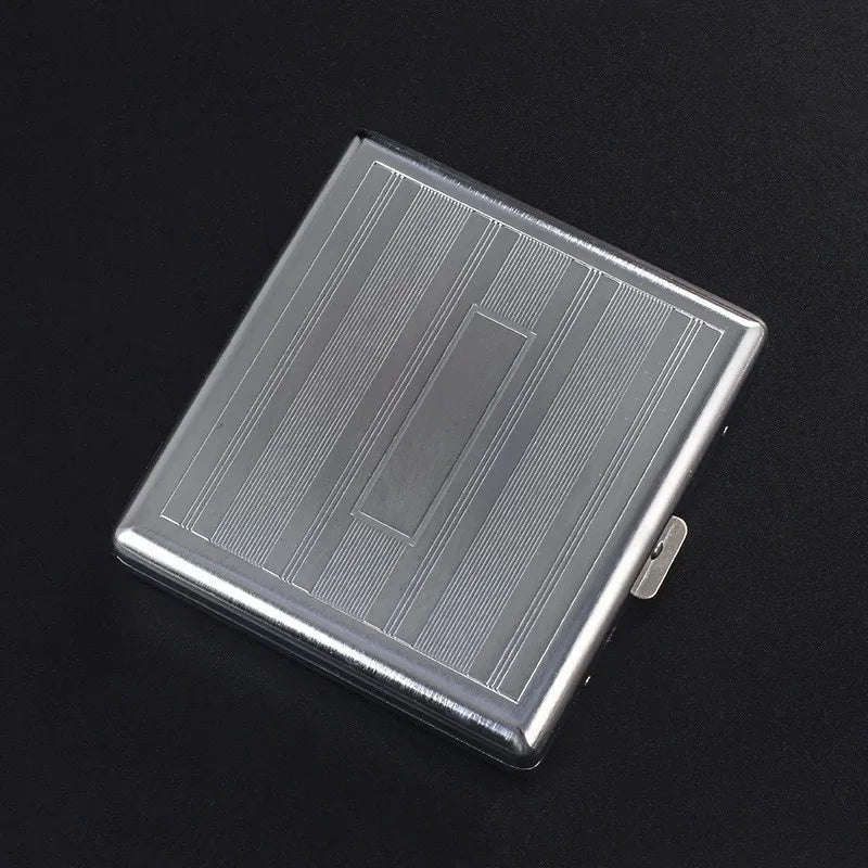 Zigarettenetui Mini Etui 20 Zigaretten Dose Metall Box Kunst Leder Tabakdose Neu