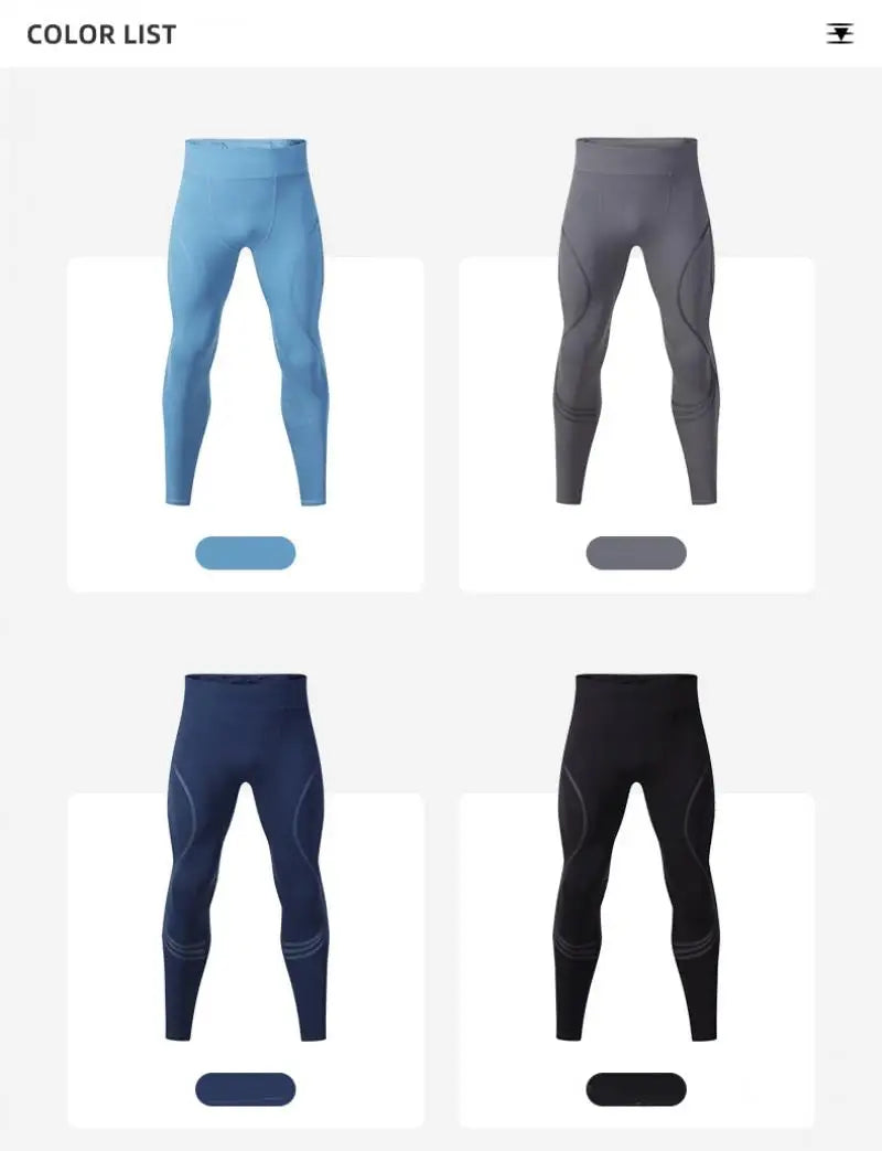 (S-2XL) Herren-Lauf-Kompressionsstrumpfhose, hochelastisch, schnell trocknend, Trainingshose mit Netztasche auf der Rückseite, Fitnessstudio, Training, enge Sporthose