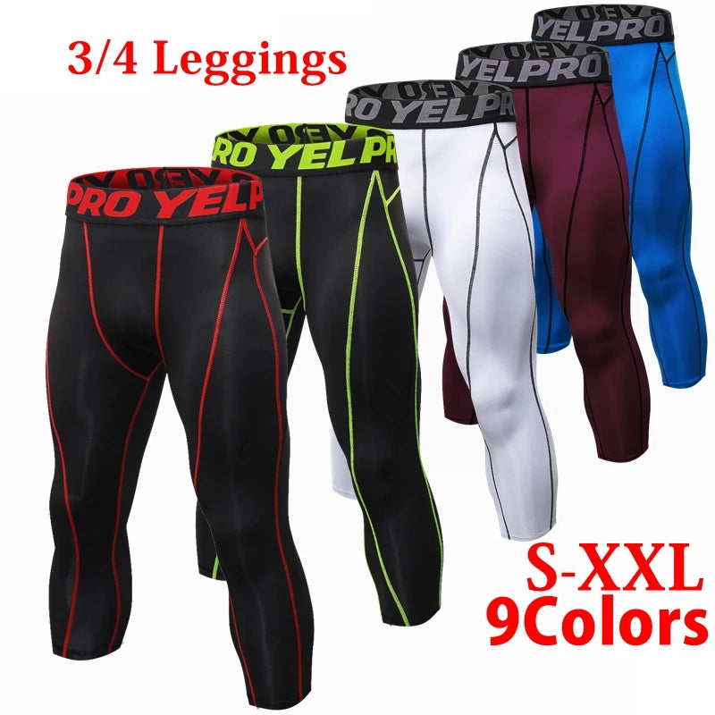 Herren Leggings Sporthose Jogginghose Trainingshose Lauf Hose Kompressionshose