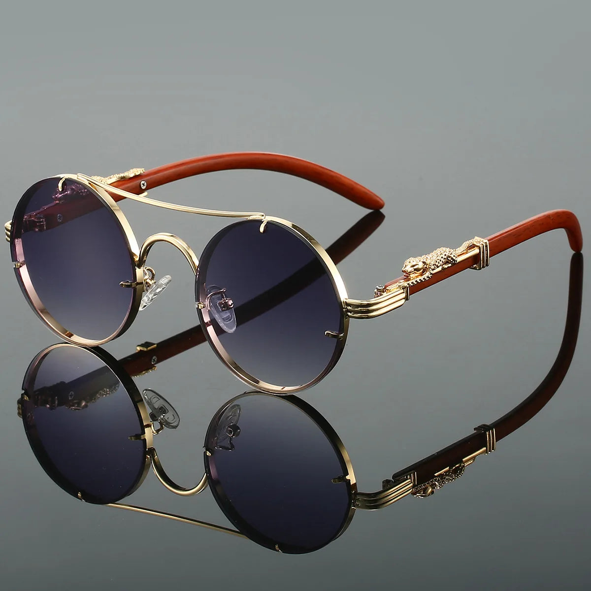 Damen Sonnenbrille Luxus Modische Herren Brille Vintage Pilotenbrille UV400