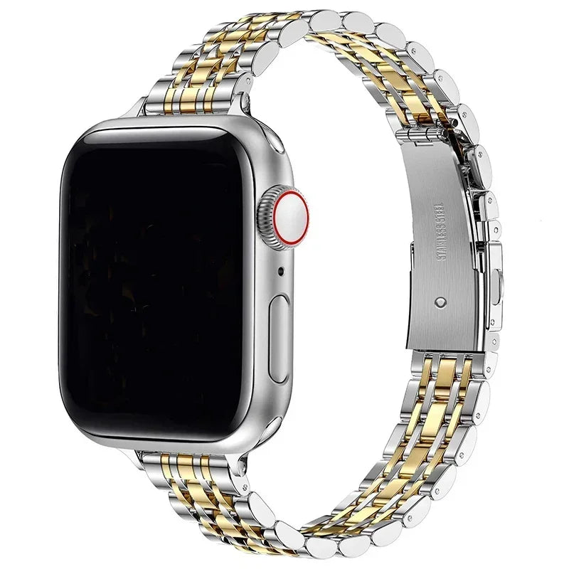 Edelstahl Armband fü Apple Watch Series 9 8 7 6 5 4 3 SE Ultra Sport Band iWatch