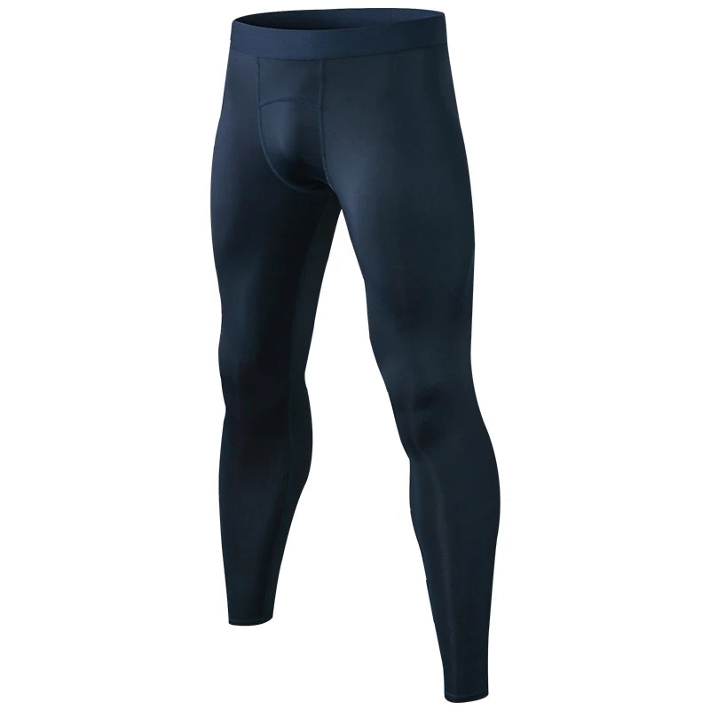 Pantaloni a Compressione da Uomo Leggings Calcio Corsa Palestra Leggins Calza