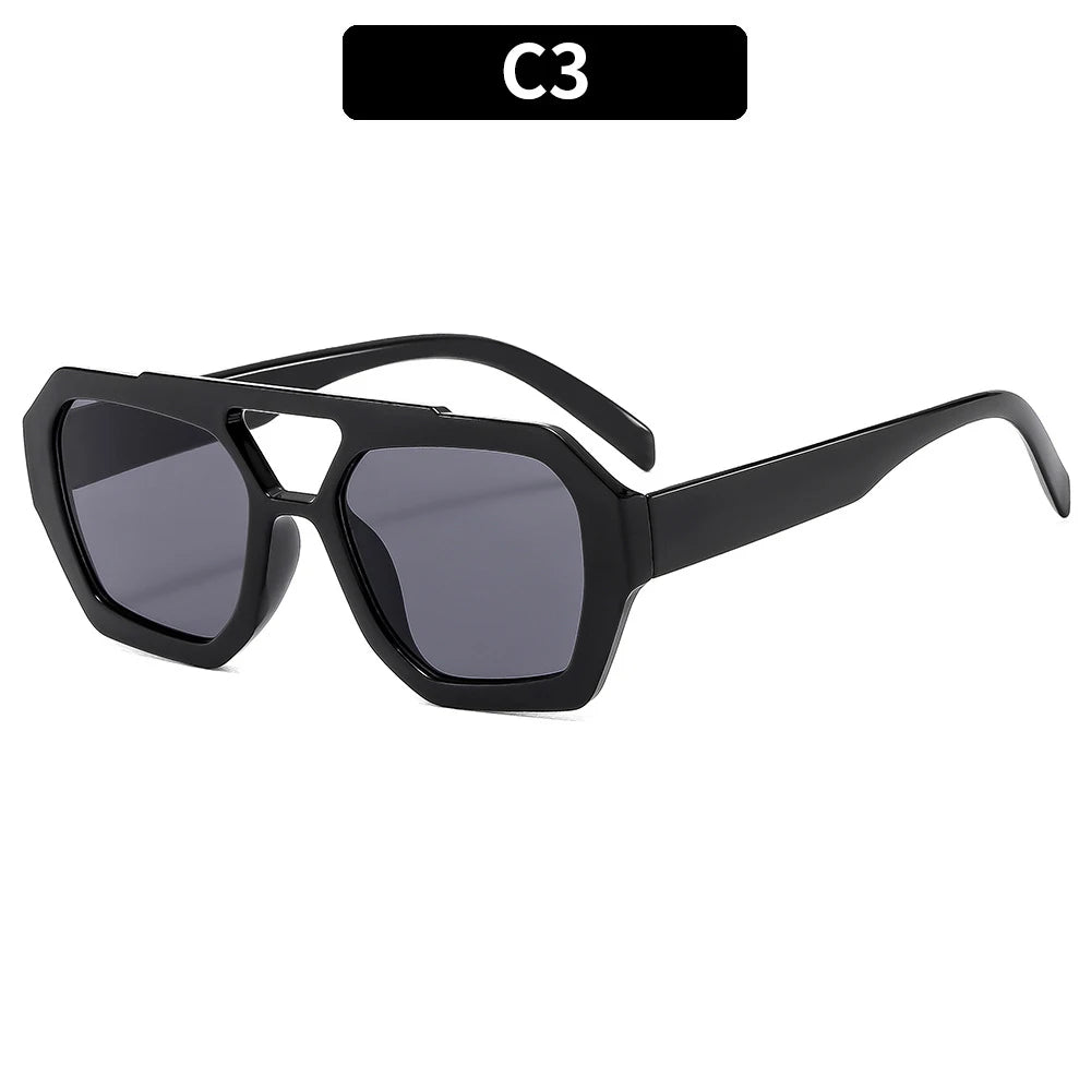 Occhiali da sole ovali oversize per donna e uomo Fotocromatici Polarizzati UV400